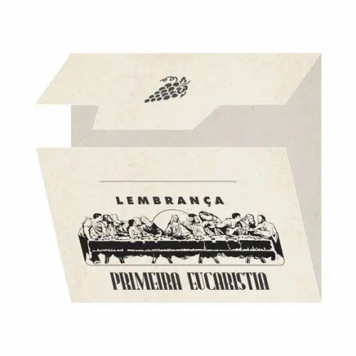Cartão personalizado 1ª Eucaristia + medalhinha