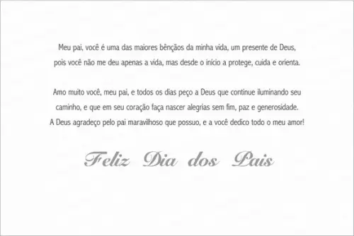 CARTÃO PERSONALIZADO DIA DOS PAIS