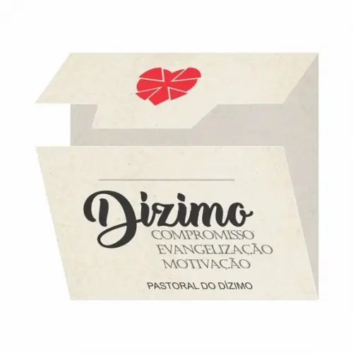 Cartão personalizado Dizimista + medalhinha