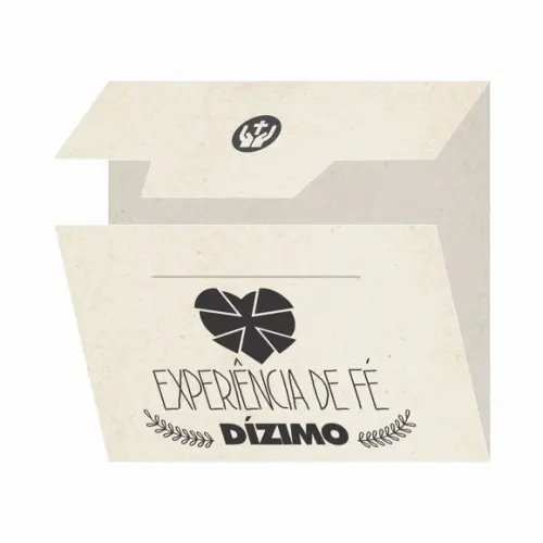 Cartão personalizado Dizimista + medalhinha