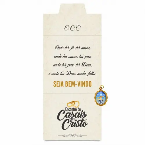 Cartão personalizado ECC + medalhinha