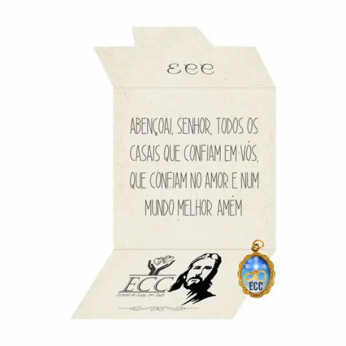 Cartão personalizado ECC + medalhinha