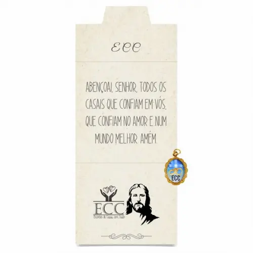 Cartão personalizado ECC + medalhinha