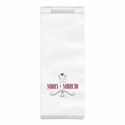 CASAMENTO - SAQUINHO KRAFT SIMPLES PERSONALIZADO