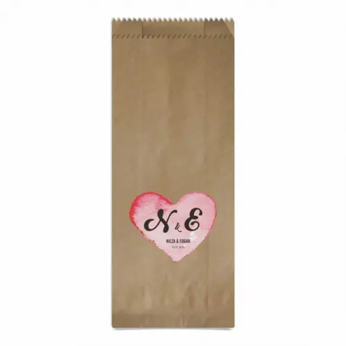 CASAMENTO - SAQUINHO KRAFT SIMPLES PERSONALIZADO