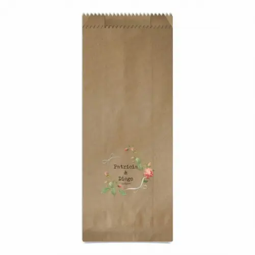CASAMENTO - SAQUINHO KRAFT SIMPLES PERSONALIZADO