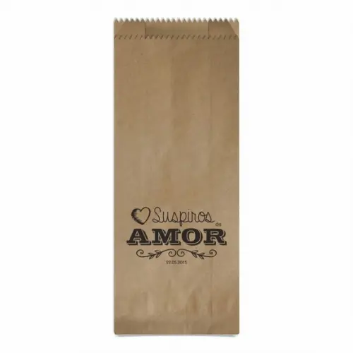 CASAMENTO - SAQUINHO KRAFT SIMPLES PERSONALIZADO