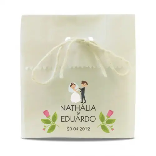 CASAMENTO - SAQUINHO PAPEL PERSONALIZADO - MOD.05