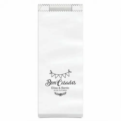 CASAMENTO - SAQUINHO PAPEL PERSONALIZADO.