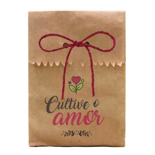 CASAMENTO - SAQUINHO PAPEL PERSONALIZADO. C/ FURO E CORDÃO