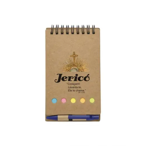 CERCO DE JERICÓ - CADERNETA BLOCO DE ANOTAÇÕES C/ CANETA