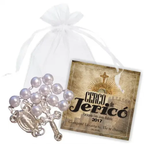 CERCO DE JERICÓ - SAQUINHO DE ORGANZA + MINI CARTÃO - MOD.02