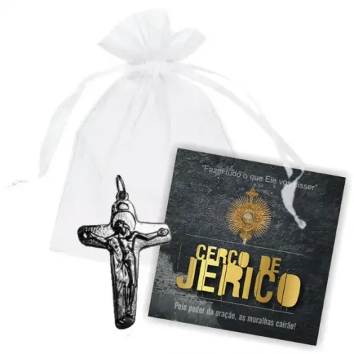 CERCO DE JERICÓ - SAQUINHO DE ORGANZA + MINI CARTÃO - MOD.03