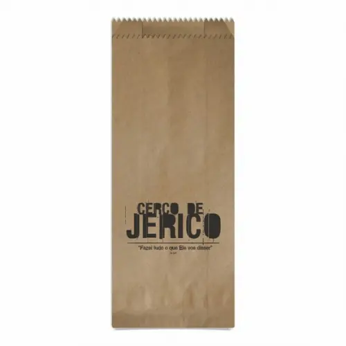 Cerco de Jericó - Saquinho Kraft Simples Personalizado