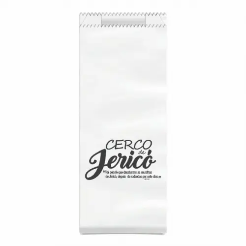 Cerco de Jericó - Saquinho Kraft Simples Personalizado