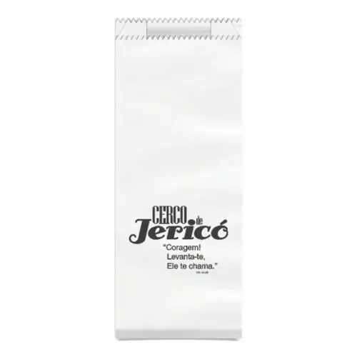 Cerco de Jericó - Saquinho Kraft Simples Personalizado