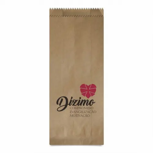 Dizimista - Saquinho Kraft Simples Personalizado