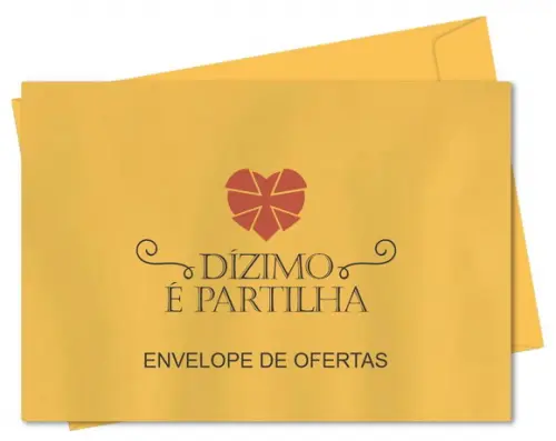 Envelope pequeno oferta/dízimo personalizado.