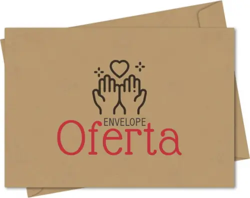 Envelope pequeno oferta/dízimo personalizado.