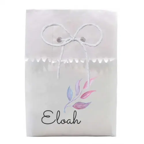 FESTAS - SAQUINHO PAPEL PERSONALIZADO. C/ FURO E CORDÃO