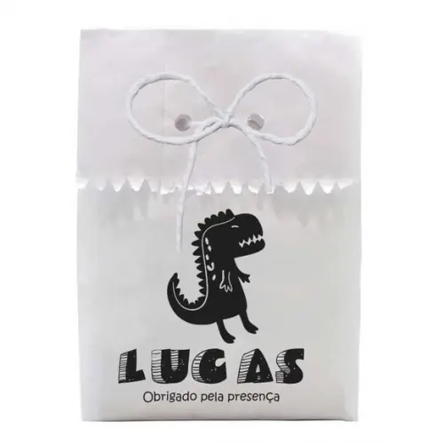 INFANTIL - SAQUINHO PAPEL PERSONALIZADO. C/ FURO E CORDÃO