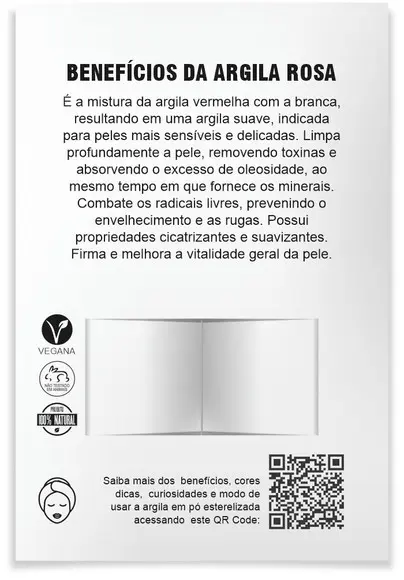 Kit Argila Facial Personalizado, Admire. Cor Rosa.