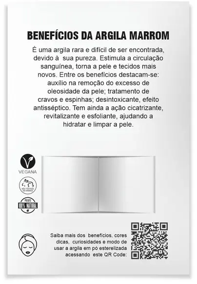 Kit Argila Facial Personalizado, Reconstruiu. Cor Marrom.