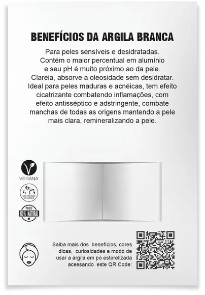 Kit Argila Facial Personalizado, Rosas. Cor Branca.