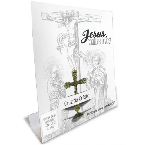 Kit Cartão Altar + Imagem Crucifixo, M2