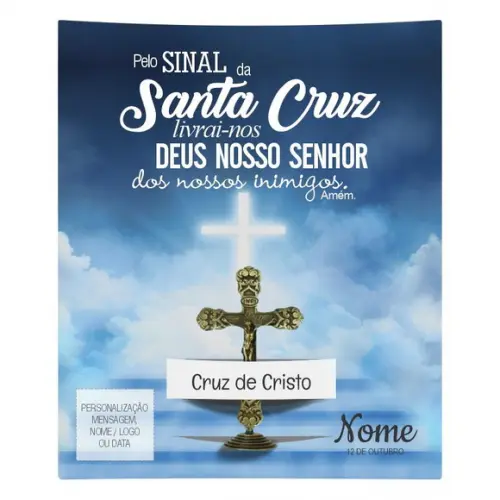 Kit Cartão Altar + Imagem Crucifixo, M1