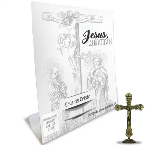 Kit Cartão Altar + Imagem Crucifixo, M2