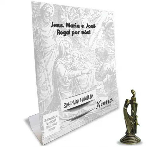 Kit Cartão Altar + Imagem da Sagrada Família, M2