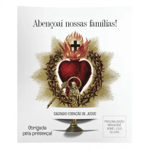 Kit Cartão Altar + Imagem da Sagrado Coração de Jesus, M2