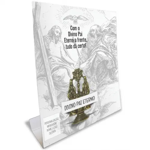 Kit Cartão Altar + Imagem de Divino Pai Eterno, M1