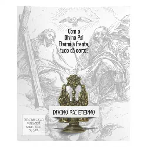 Kit Cartão Altar + Imagem de Divino Pai Eterno, M1