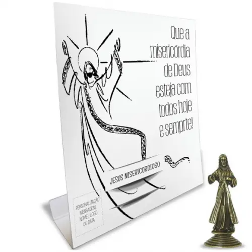 Kit Cartão Altar + Imagem de Jesus Misericordioso, M1