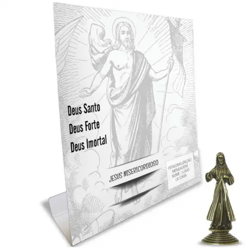 Kit Cartão Altar + Imagem de Jesus Misericordioso, M2