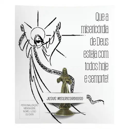 Kit Cartão Altar + Imagem de Jesus Misericordioso, M1