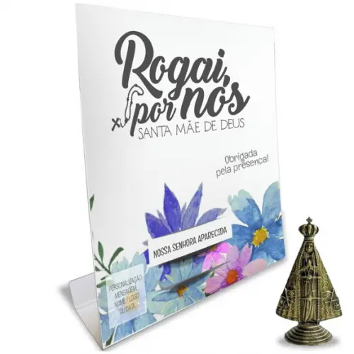 Kit Cartão Altar + Imagem de Nossa Senhora Aparecida, M1