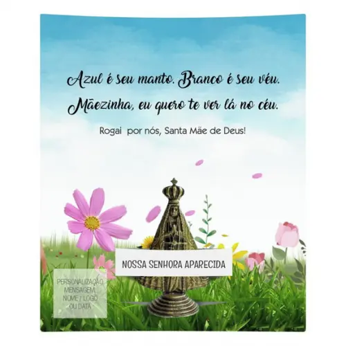 Kit Cartão Altar + Imagem de Nossa Senhora Aparecida, M2