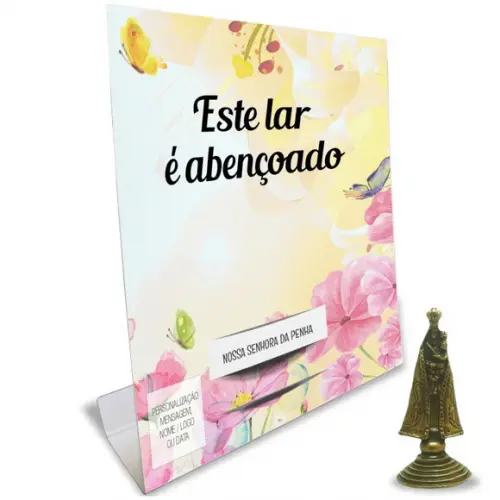 Kit Cartão Altar + Imagem de Nossa Senhora da Penha, M1