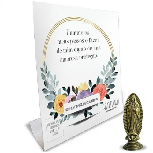 Kit Cartão Altar + Imagem de Nossa Senhora de Guadalupe, M1