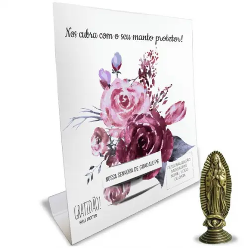 Kit Cartão Altar + Imagem de Nossa Senhora de Guadalupe, M2