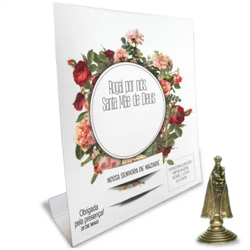 Kit Cartão Altar + Imagem de Nossa Senhora de Nazaré, M1