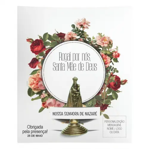 Kit Cartão Altar + Imagem de Nossa Senhora de Nazaré, M1