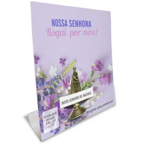 Kit Cartão Altar + Imagem de Nossa Senhora de Nazaré, M2