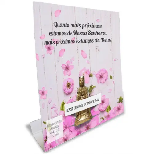 Kit Cartão Altar + Imagem de Nossa Sra. de Monte Serrat, M1