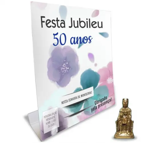 Kit Cartão Altar + Imagem de Nossa Sra. de Monte Serrat, M2