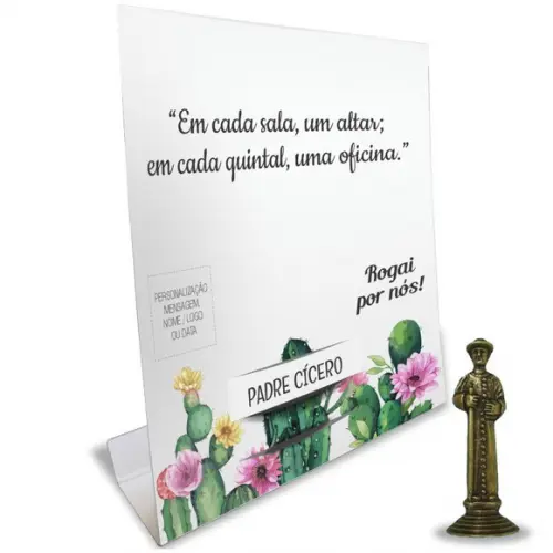 Kit Cartão Altar + Imagem de Padre Cícero, M1