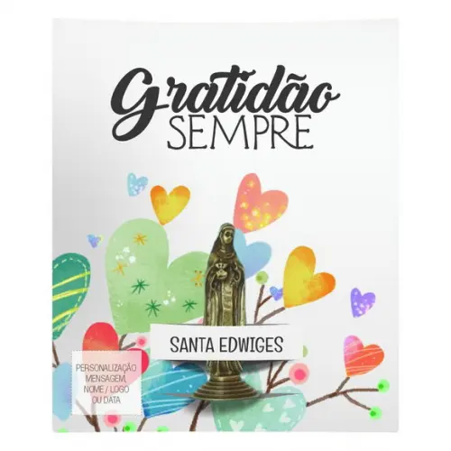 Kit Cartão Altar + Imagem de Santa Edwiges, M2